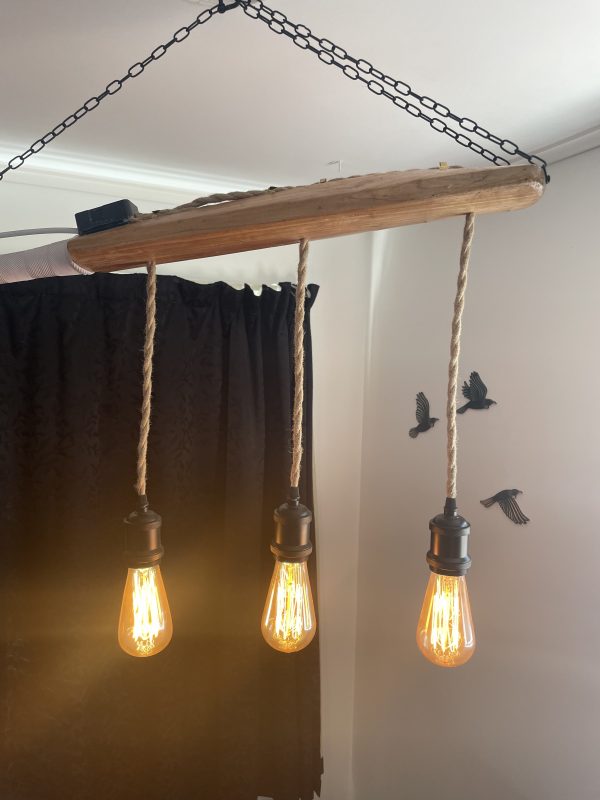 Cricket bat chandelier