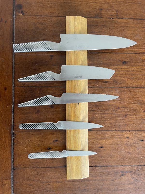 Macrocarpa magnetic knife block