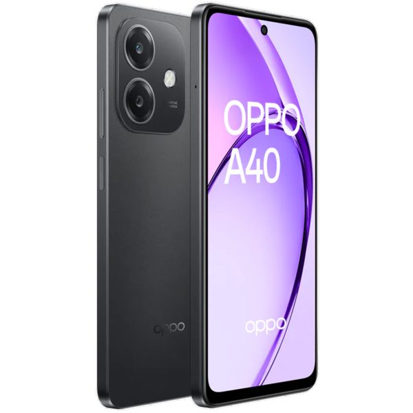 OPPO A40 4G (2024) Dual SIM Smartphone - 6GB+128GB - Sparkle Black - Image 2